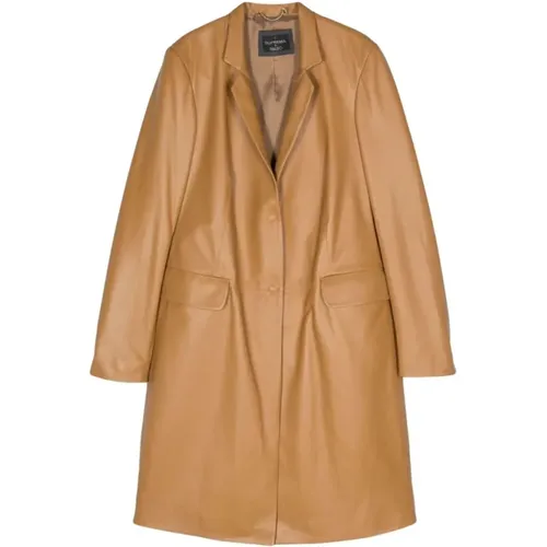 Coats > Single-Breasted Coats - - Suprema - Modalova