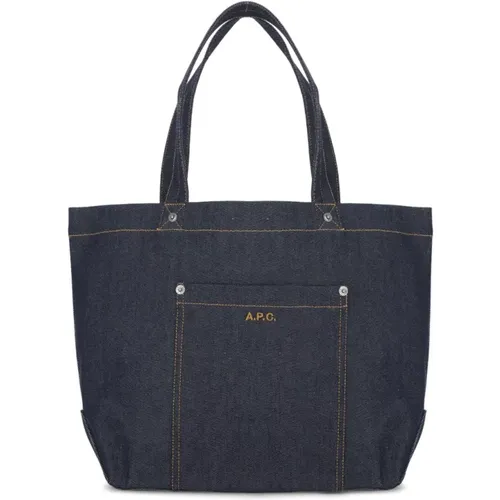 A.p.c. - Bags > Handbags - Blue - A.p.c. - Modalova