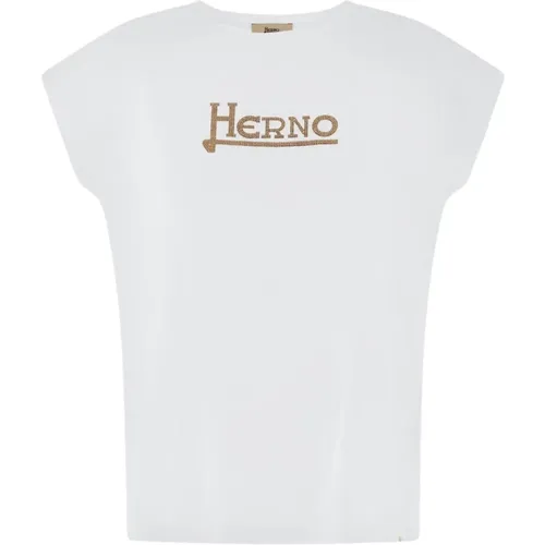 Herno - Tops > T-Shirts - White - Herno - Modalova