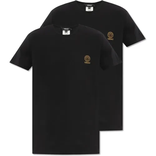 Versace - Tops > T-Shirts - Black - Versace - Modalova