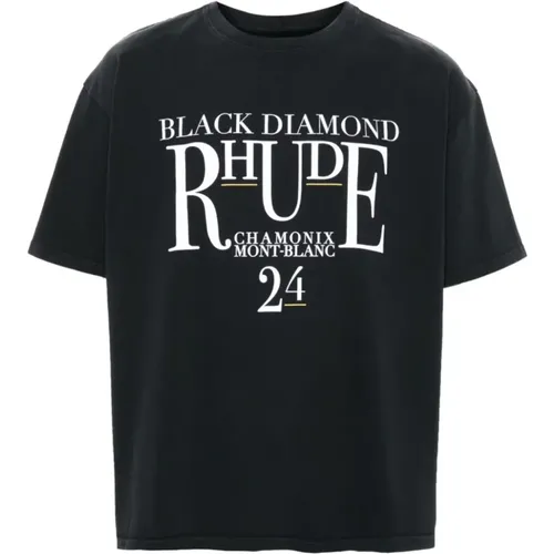 Rhude - Tops > T-Shirts - Black - Rhude - Modalova