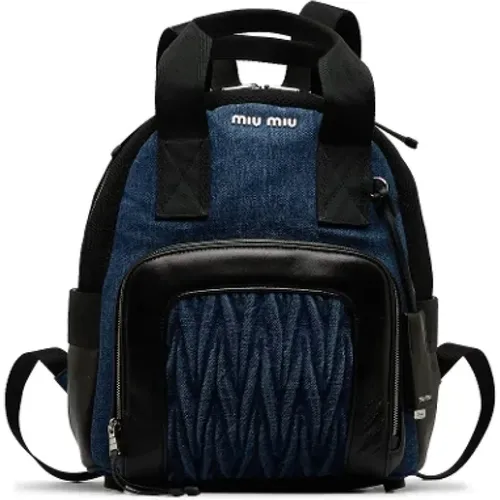 Pre-owned > Pre-owned Bags > Pre-owned Backpacks - - Miu Miu Pre-owned - Modalova