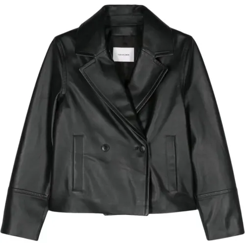 Jackets > Leather Jackets - - Yves Salomon - Modalova