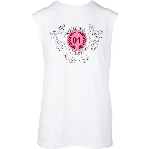 Tops > T-Shirts - - Semicouture - Modalova