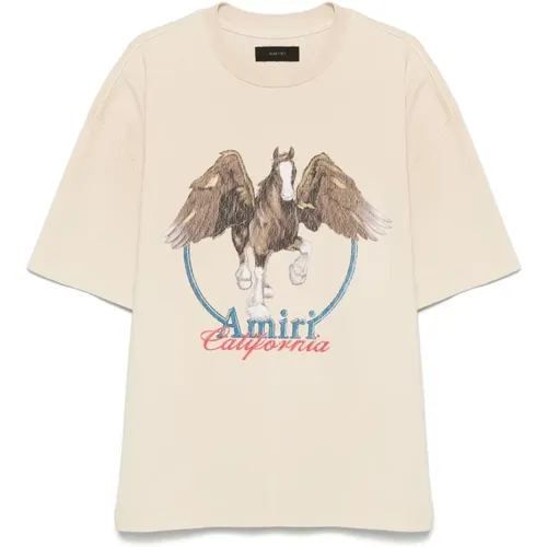 Amiri - Tops > T-Shirts - Beige - Amiri - Modalova