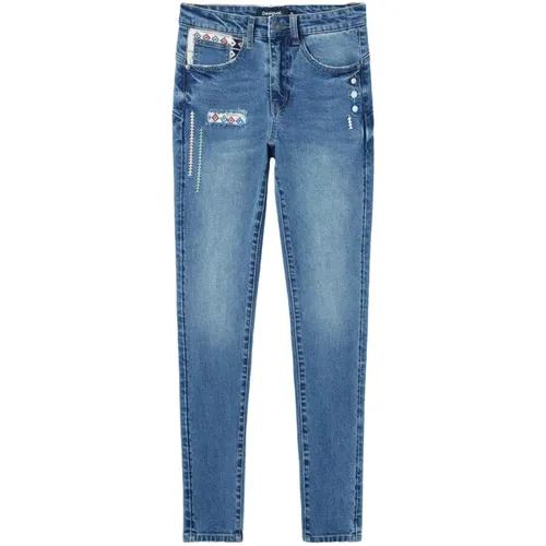 Jeans > Cropped Jeans - - Desigual - Modalova