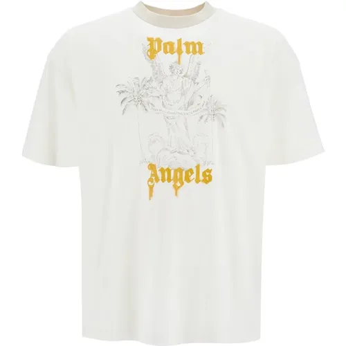 Tops > T-Shirts - - Palm Angels - Modalova