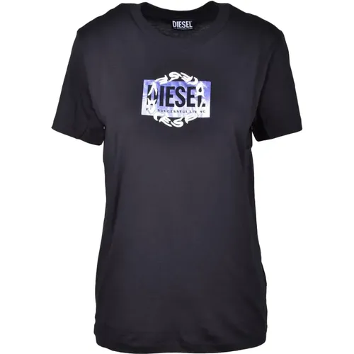 Diesel - Tops > T-Shirts - Black - Diesel - Modalova