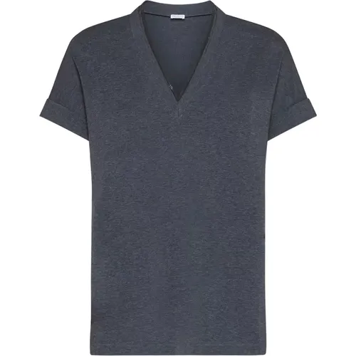 Tops > T-Shirts - - BRUNELLO CUCINELLI - Modalova