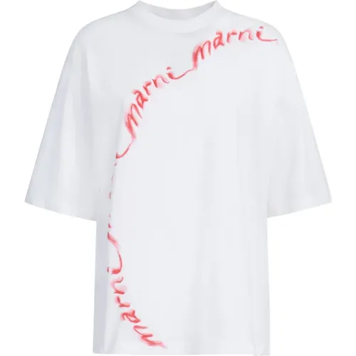 Marni - Tops > T-Shirts - White - Marni - Modalova