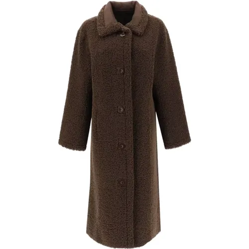 Coats > Single-Breasted Coats - - Stand Studio - Modalova
