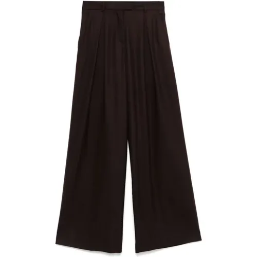 Trousers > Wide Trousers - - Semicouture - Modalova