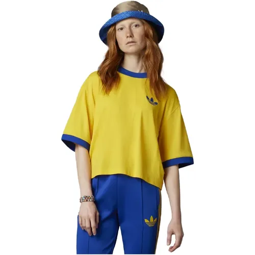 Adidas - Tops > T-Shirts - Yellow - Adidas - Modalova