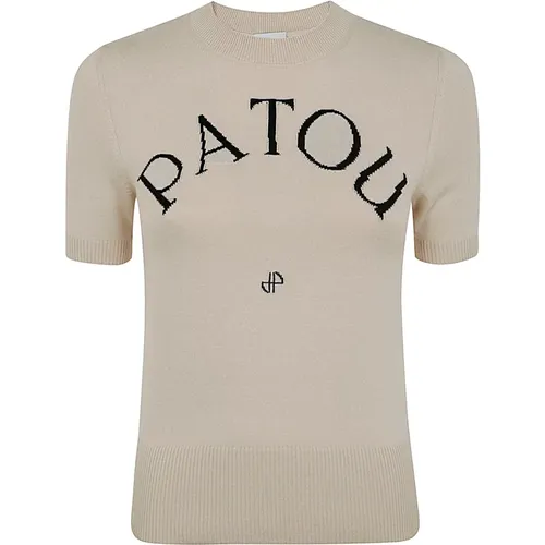 Patou - Tops > T-Shirts - Beige - Patou - Modalova