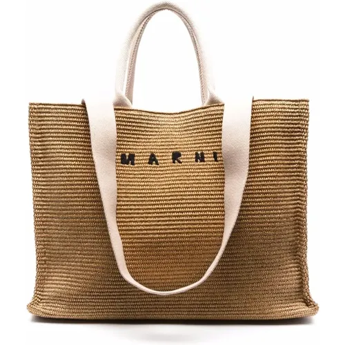 Marni - Bags > Tote Bags - Brown - Marni - Modalova