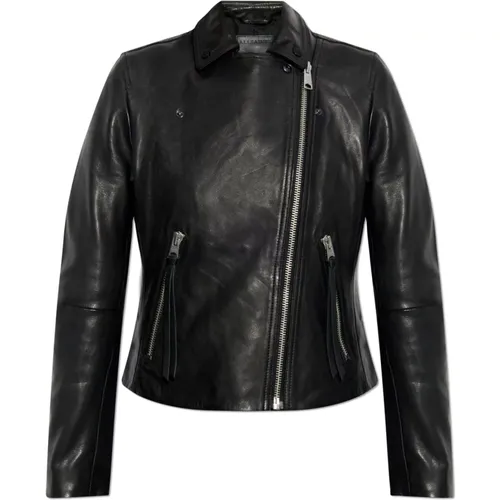 Jackets > Leather Jackets - - AllSaints - Modalova