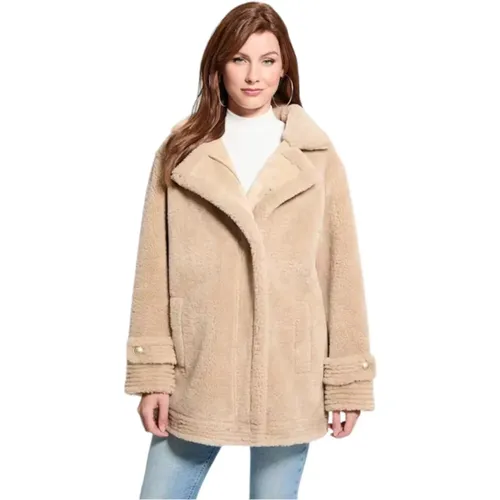 Jackets > Faux Fur & Shearling Jackets - - Guess - Modalova