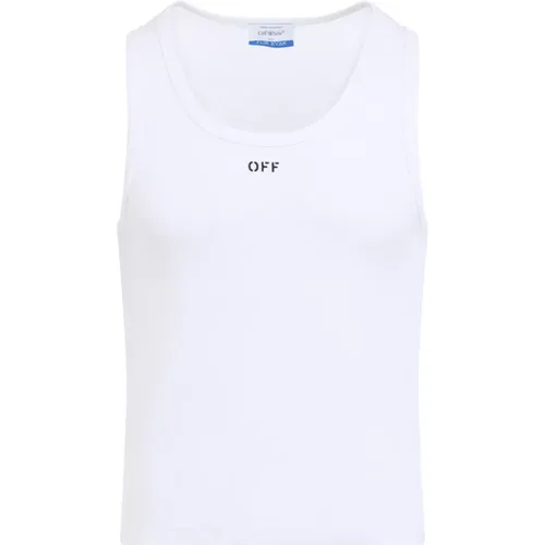 Off - Tops > Sleeveless Tops - - Off White - Modalova