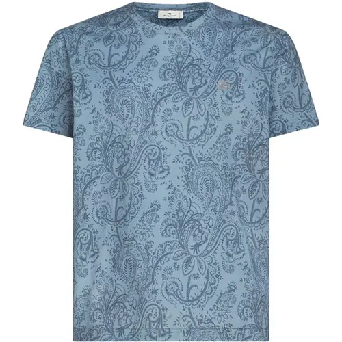 Etro - Tops > T-Shirts - Blue - ETRO - Modalova