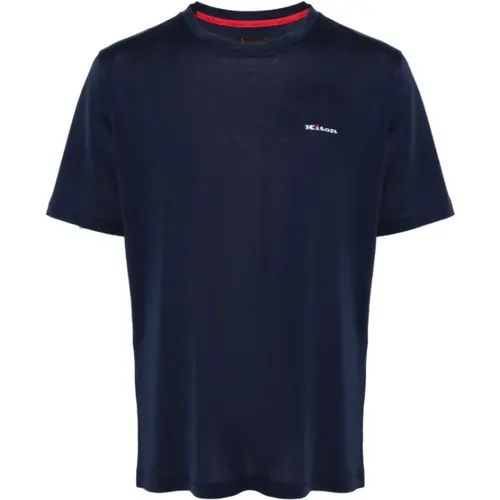 Kiton - Tops > T-Shirts - Blue - Kiton - Modalova