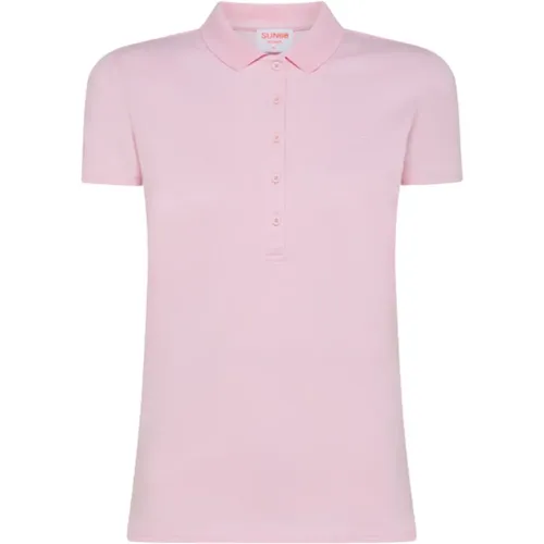 Sun68 - Tops > Polo Shirts - Pink - Sun68 - Modalova