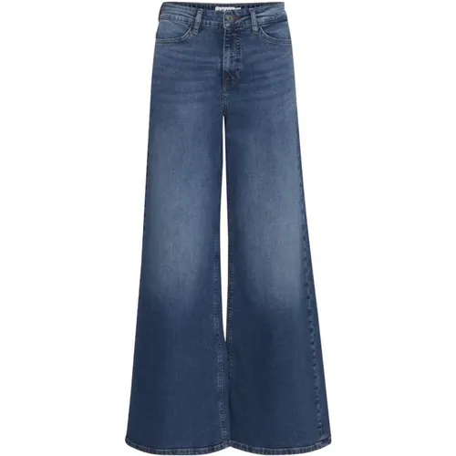 Ichi - Jeans > Wide Jeans - Blue - Ichi - Modalova