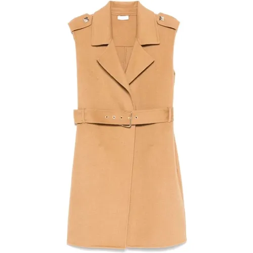 Liu Jo - Jackets > Vests - Beige - Liu Jo - Modalova