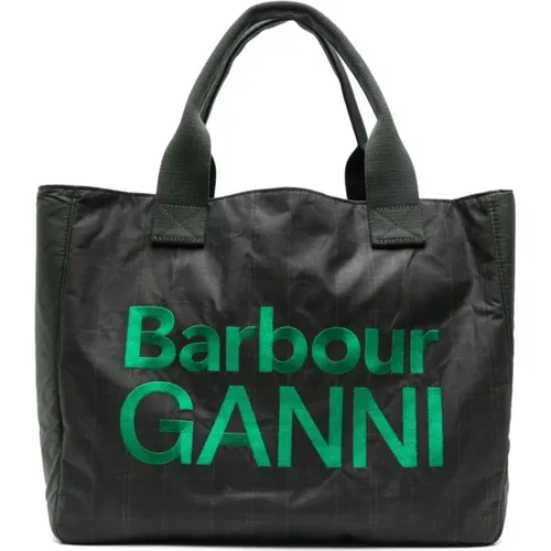 Ganni - Bags > Tote Bags - Green - Ganni - Modalova