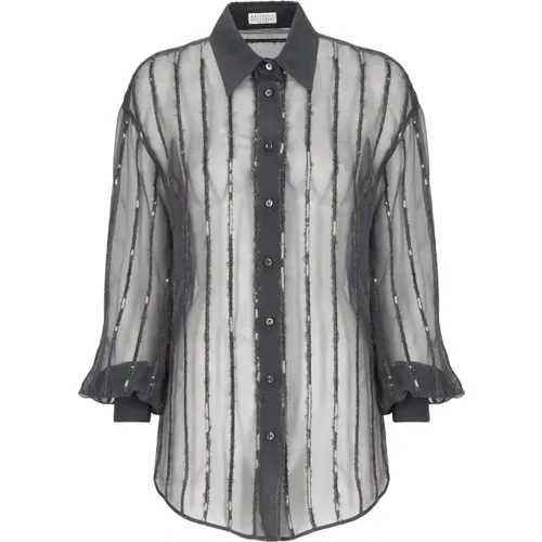 Blouses & Shirts > Shirts - - BRUNELLO CUCINELLI - Modalova