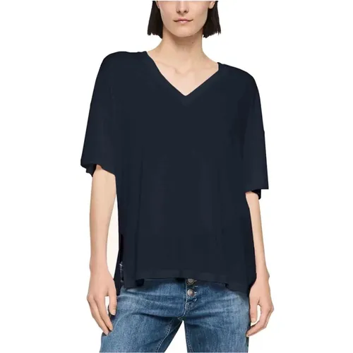 Dondup - Tops > T-Shirts - Blue - Dondup - Modalova