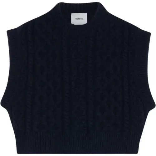 Knitwear > Round-neck Knitwear - - Halfboy - Modalova