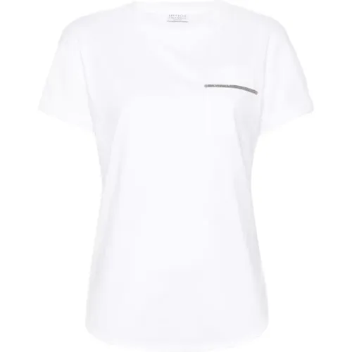 Tops > T-Shirts - - BRUNELLO CUCINELLI - Modalova