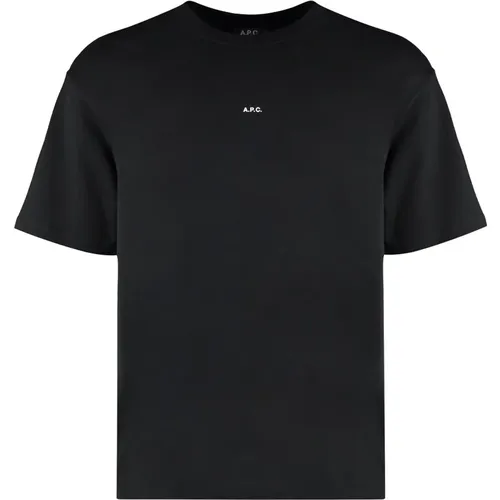 A.p.c. - Tops > T-Shirts - Black - A.p.c. - Modalova