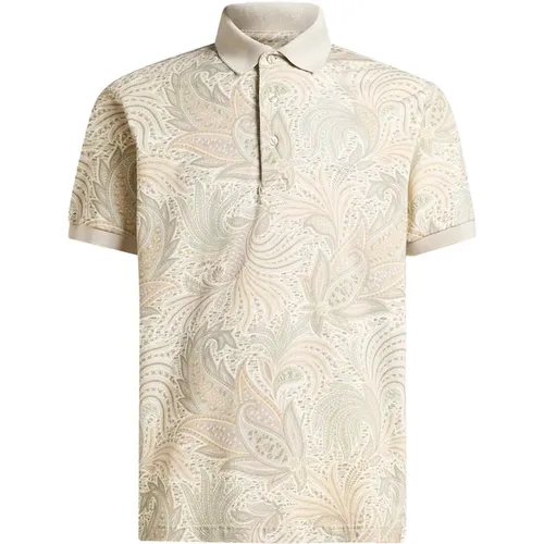 Etro - Tops > Polo Shirts - Beige - ETRO - Modalova