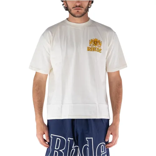 Rhude - Tops > T-Shirts - White - Rhude - Modalova