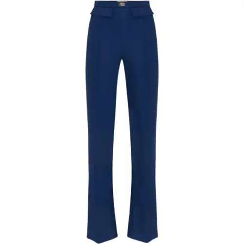 Trousers > Wide Trousers - - Elisabetta Franchi - Modalova