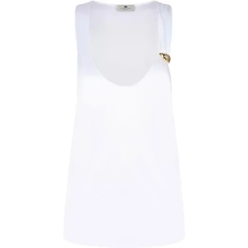 Tops > Sleeveless Tops - - Elisabetta Franchi - Modalova