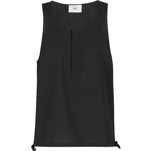 Tops > Sleeveless Tops - - Ami Paris - Modalova