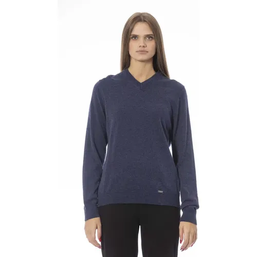 Knitwear > V-neck Knitwear - - Baldinini - Modalova