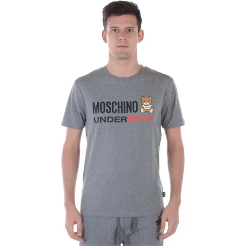 Moschino - Tops > T-Shirts - Gray - Moschino - Modalova