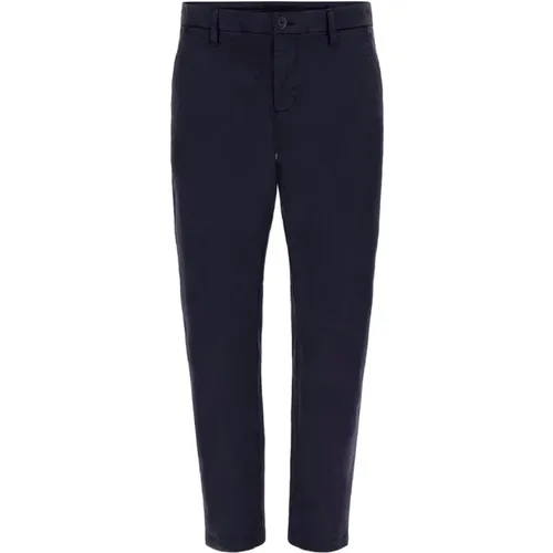 Guess - Trousers > Chinos - Blue - Guess - Modalova