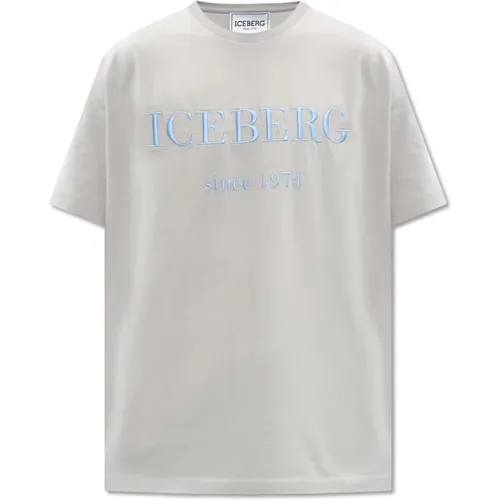 Iceberg - Tops > T-Shirts - Gray - Iceberg - Modalova