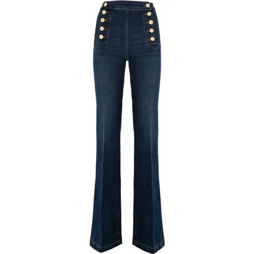 Jeans > Boot-cut Jeans - - Elisabetta Franchi - Modalova