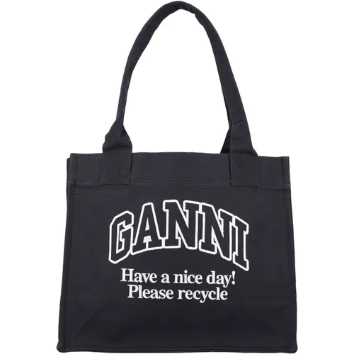 Ganni - Bags > Tote Bags - Black - Ganni - Modalova