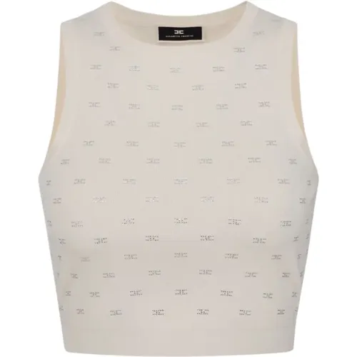 Tops > Sleeveless Tops - - Elisabetta Franchi - Modalova