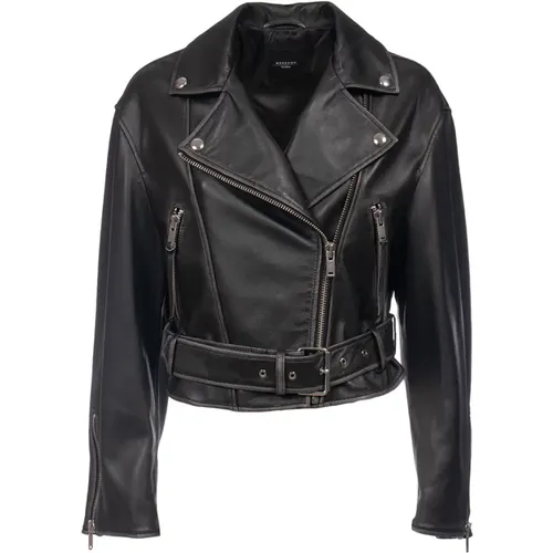 Jackets > Leather Jackets - - Max Mara Weekend - Modalova