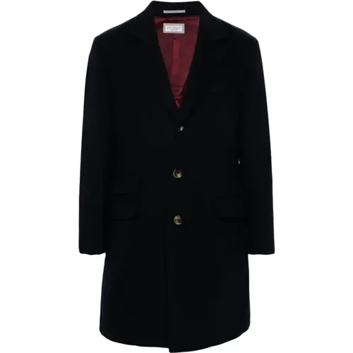 Coats > Single-Breasted Coats - - BRUNELLO CUCINELLI - Modalova