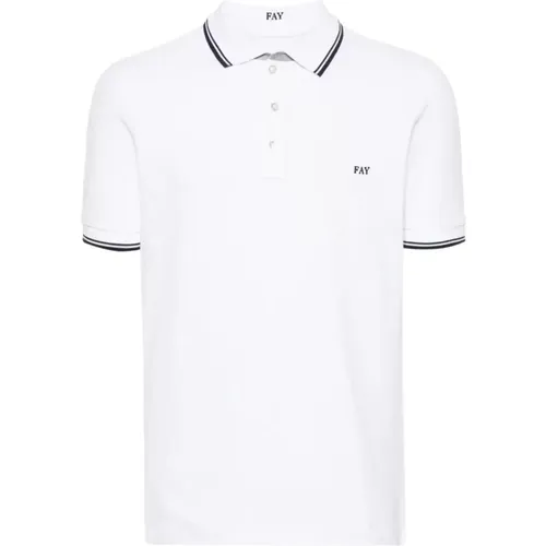 Fay - Tops > Polo Shirts - White - Fay - Modalova