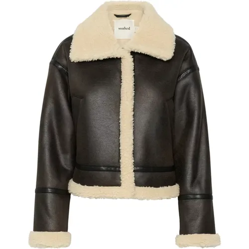 Jackets > Faux Fur & Shearling Jackets - - Soaked in Luxury - Modalova