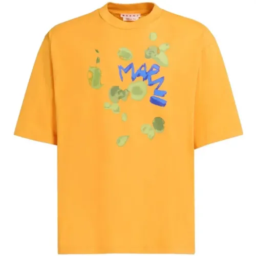 Marni - Tops > T-Shirts - Yellow - Marni - Modalova